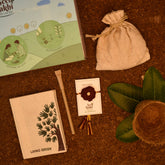 Seed Rakhi For Brother With Planter, 1 Diary & Pen (Red)